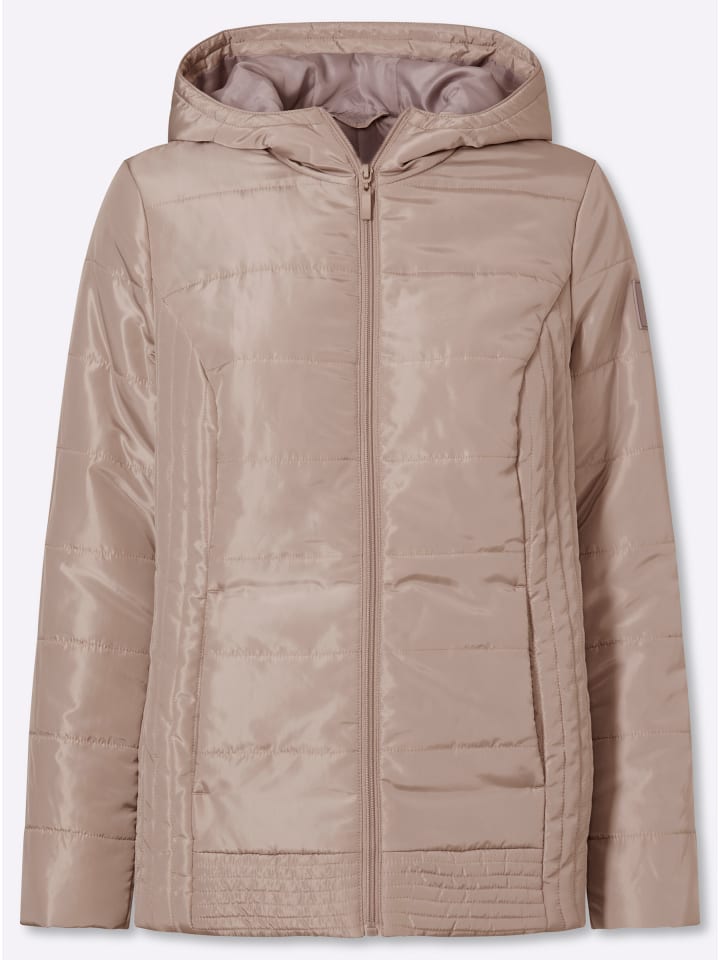 Steppjacke in sesam