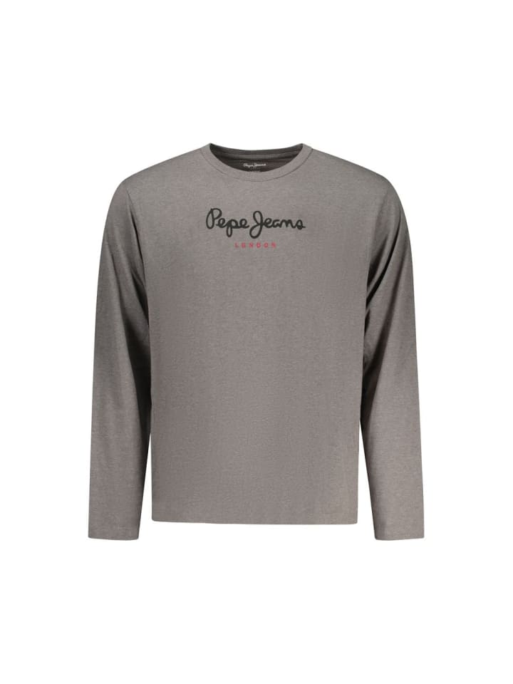 Grau Baumwolle Herren T-Shirt