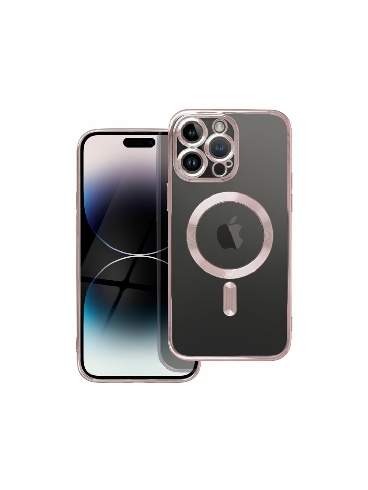 MagSafe Hülle mit Kameraschutz kompatibel mit iPhone 16 Pro Rose in Rose