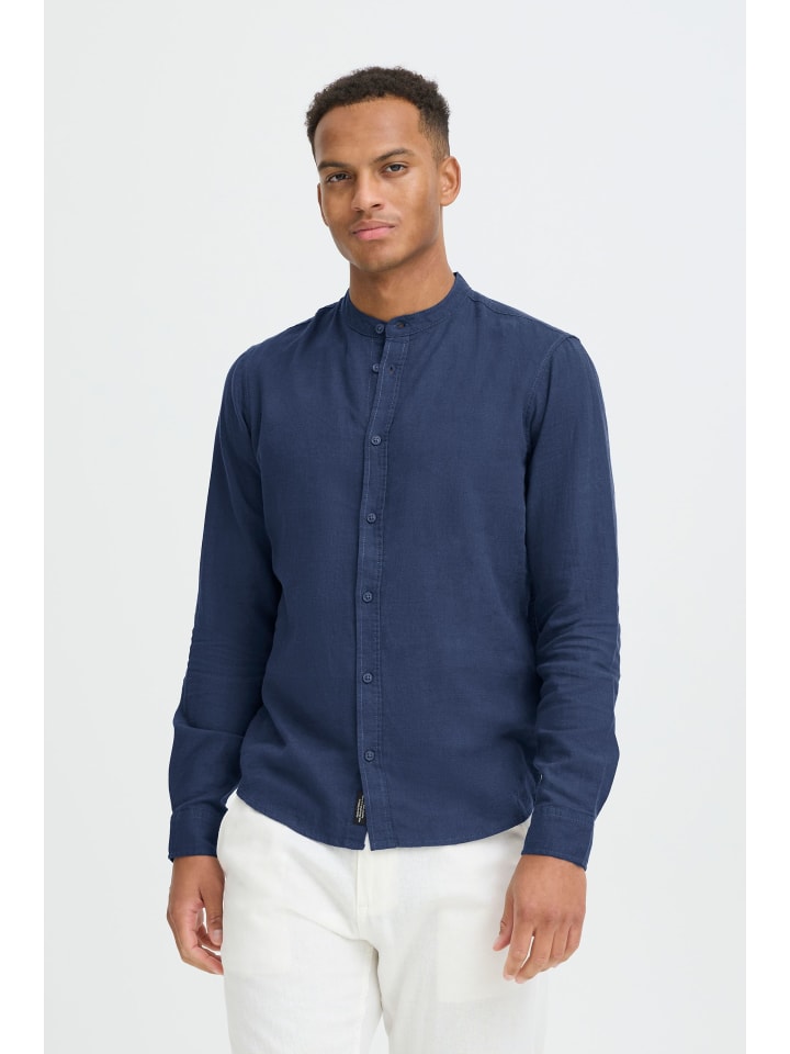 Leinenhemd BHLines in Blau