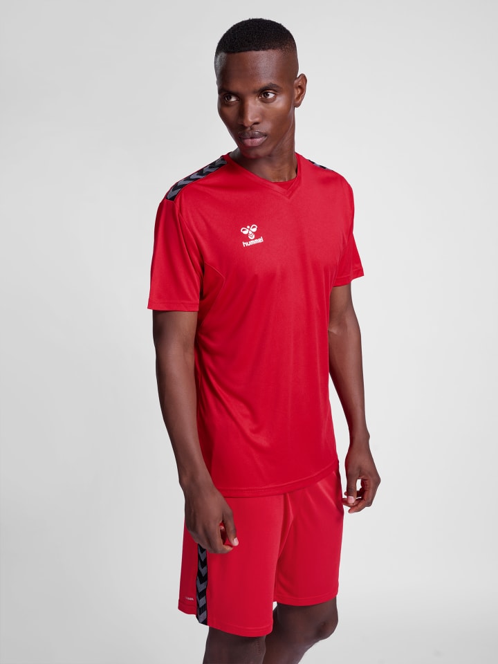 T-Shirt Hmlauthentic Herren in TRUE RED