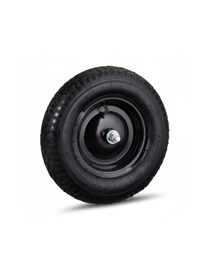 2x Schubkarrenrad "4.80 4.00-8" in Schwarz