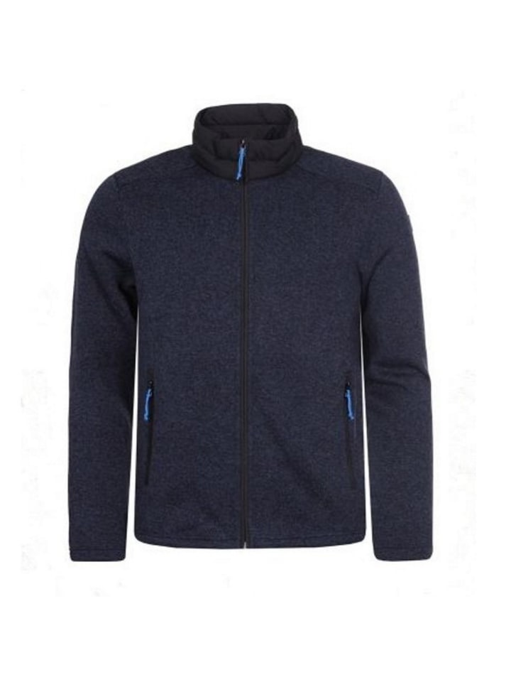 Lars Strickfleecejacke in blau