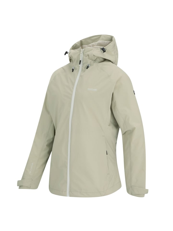 Wanderjacke Frina Wasserdicht mit Kapuze in beige