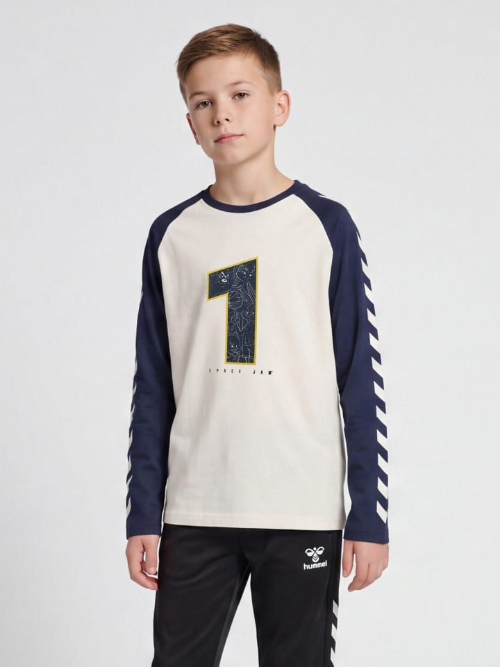 T-Shirt Hmlspace Jungen in MARSHMALLOW