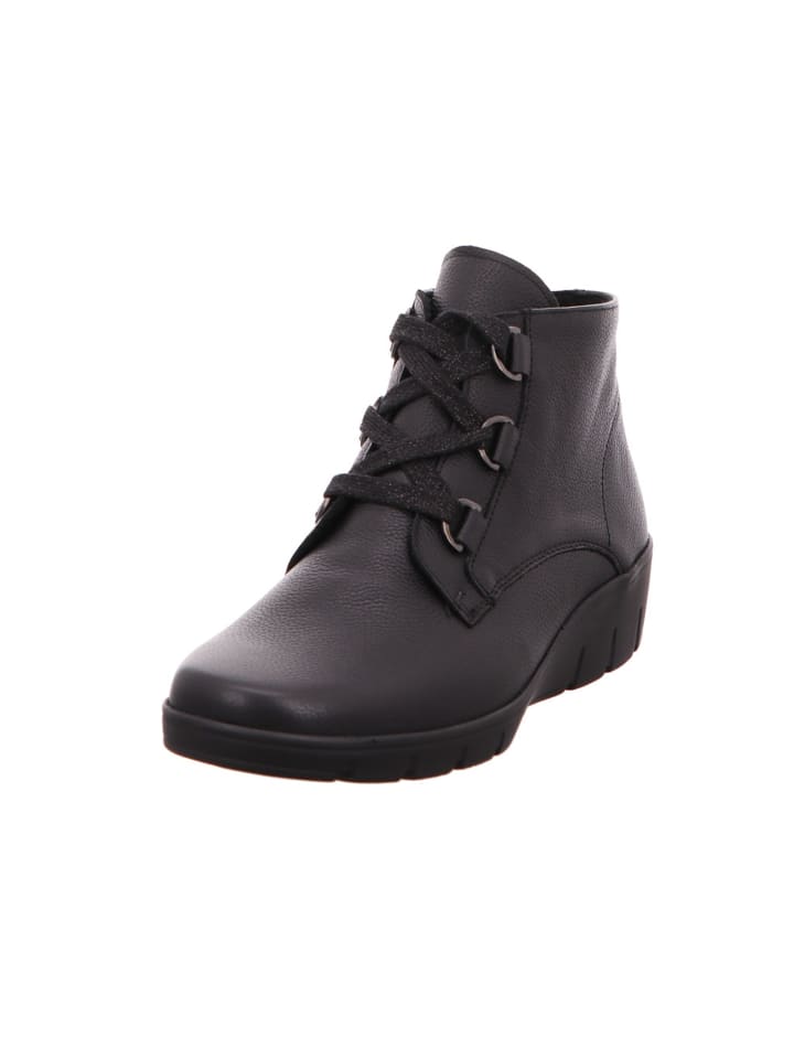 Schnürstiefeletten Judith in schwarz