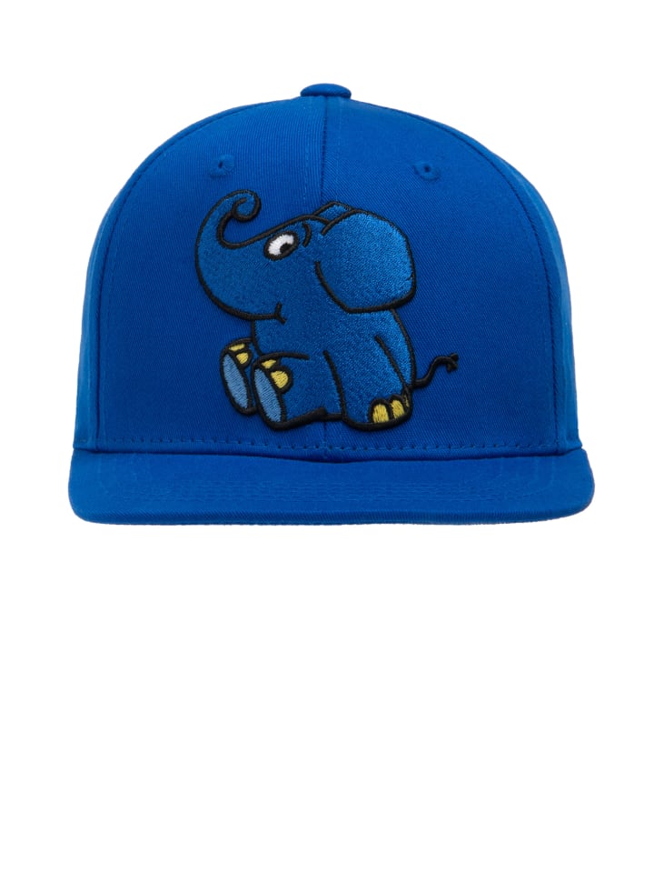 Snapback Cap Maus - Elefant sitzt in blau