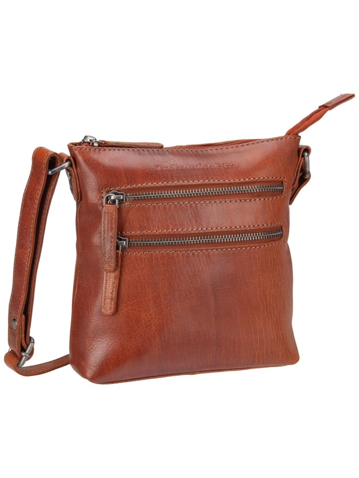 Schultertasche Siena in Cognac