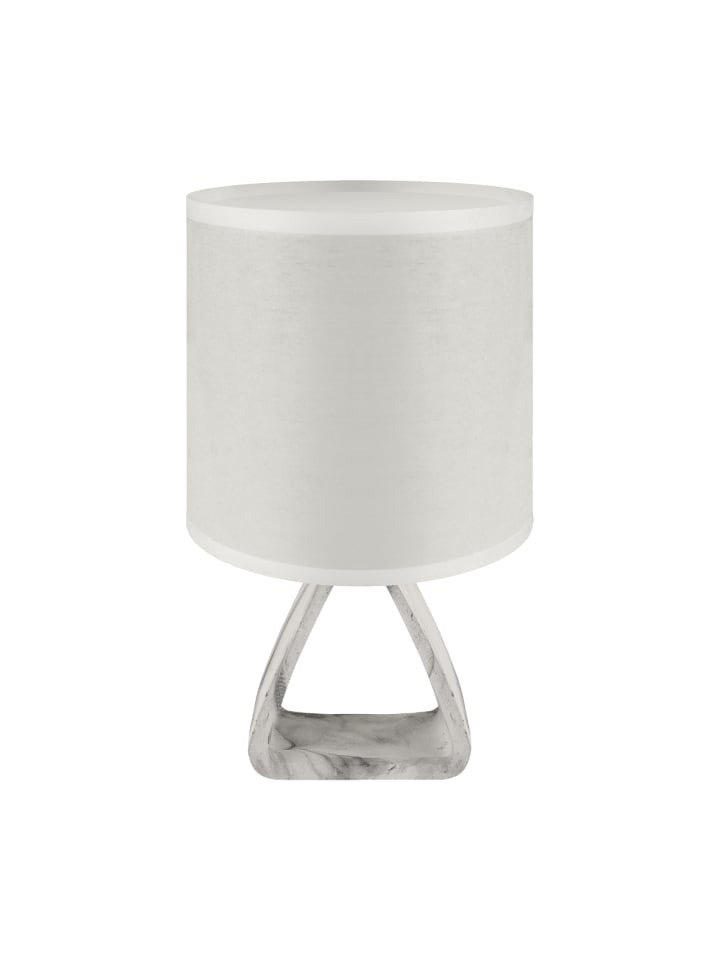 Tischlampe (B)15 x (L)15 x (H)27 cm in Grau Weiß