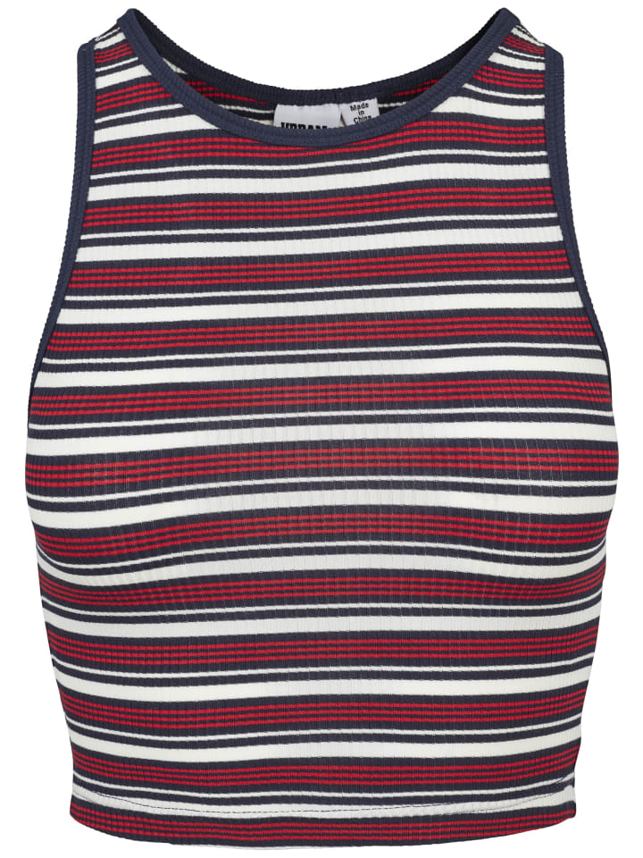Tanks & Cami in white/navy/fire red