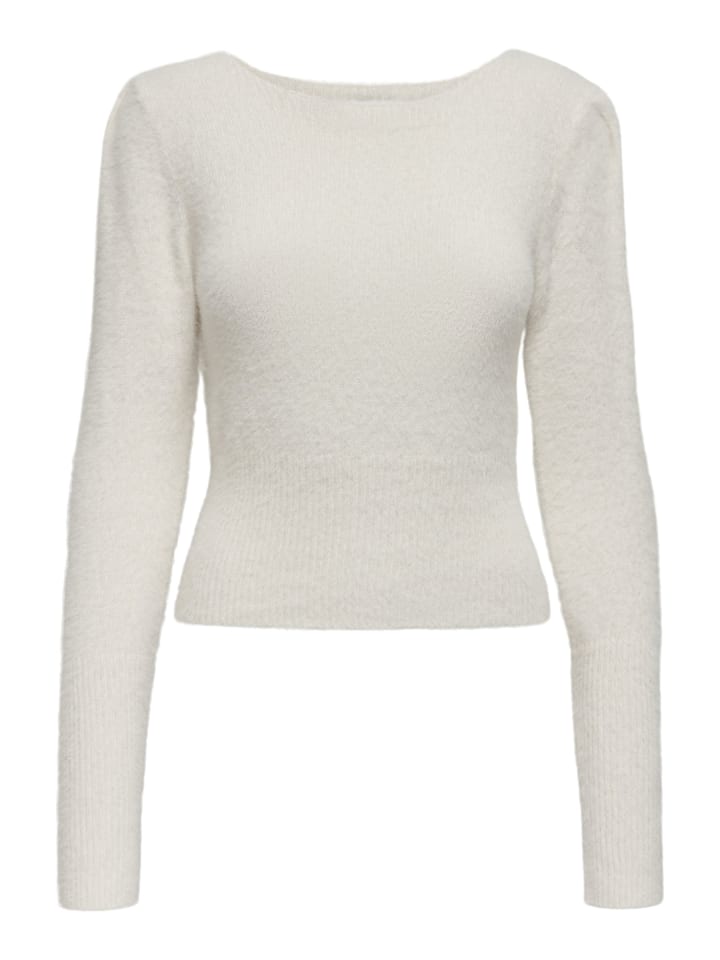 Strickpullover in Cloud Dancer
