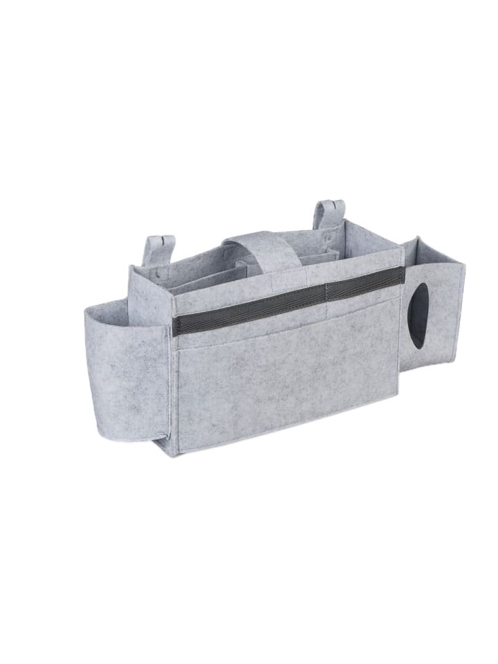 Betttasche Hochbett in Hellgrau