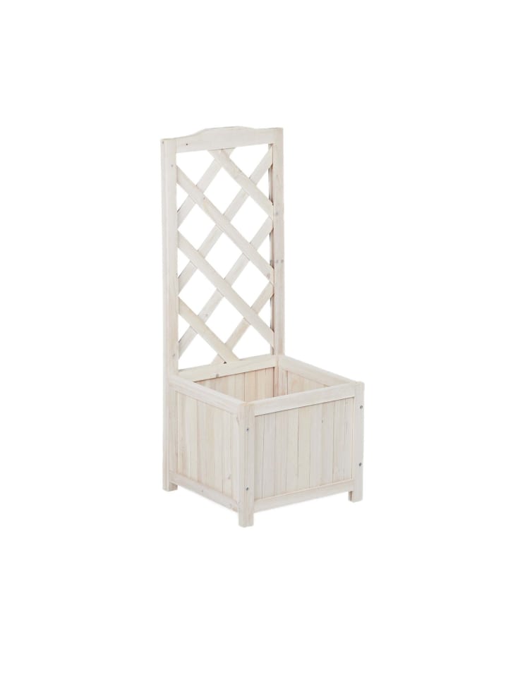 Rankkasten in Weiß - (H)90 cm