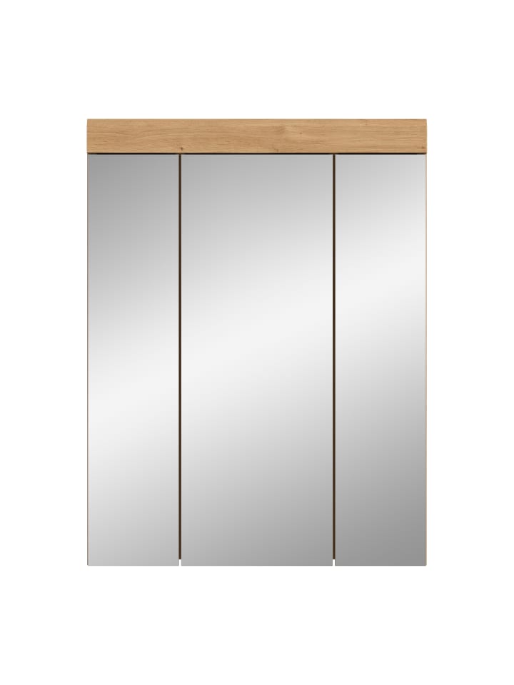 Spiegelschrank in Artisan Eiche/Salbei - (B) 60 x (H) 79 x (T) 18