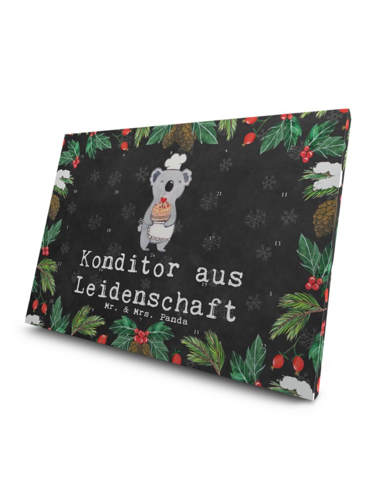 Advents-Teekalender Konditor Leidenschaft mit S... in Kreidetafel