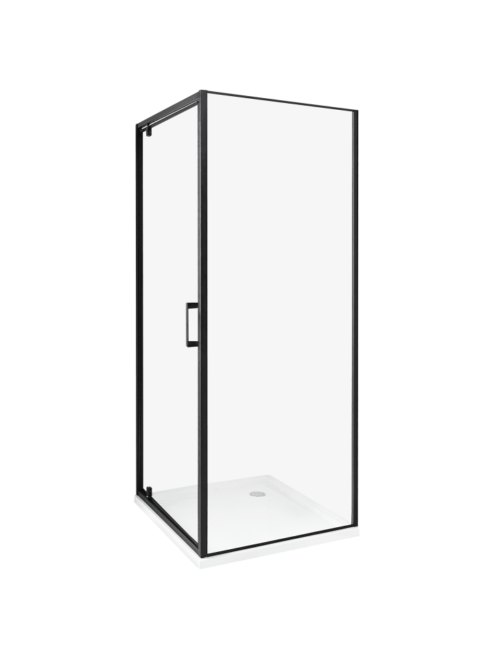 Duschkabine DARLI in Transparent/Schwarz - (W) 70 x (H) 185 x (L) 70 cm