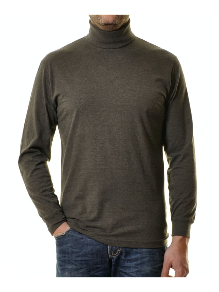 Langarm-T-Shirt in beige