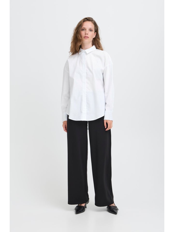 Langarm - Hemd IHKASSY Relaxed fit in White