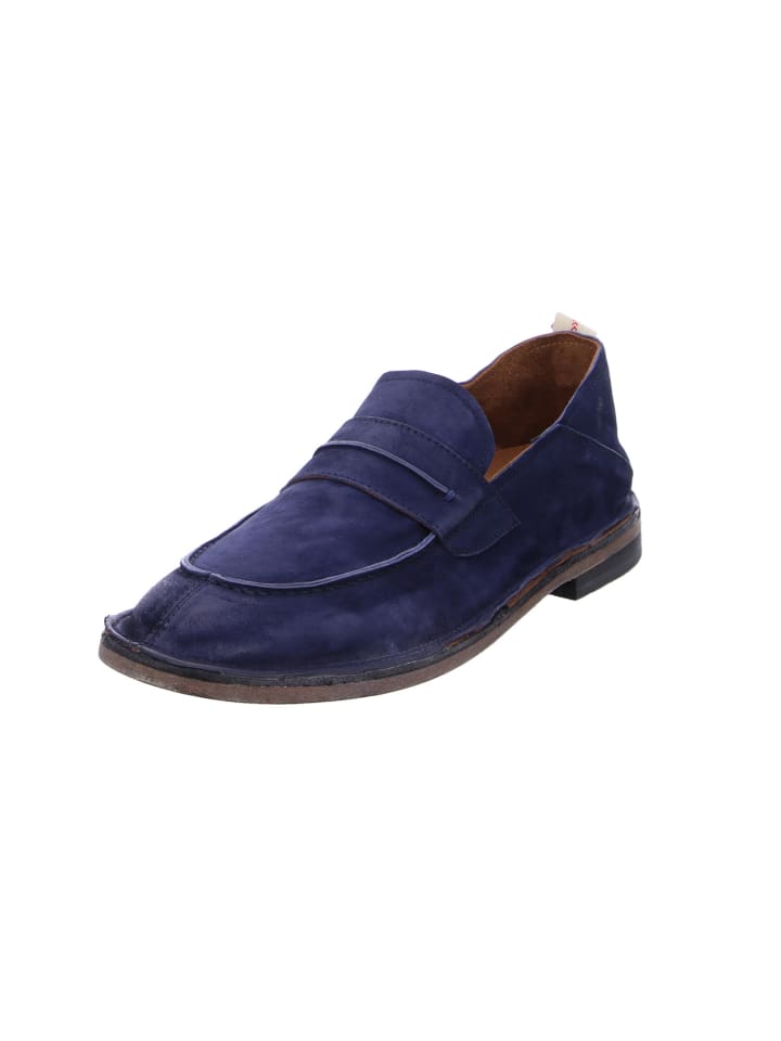 Schnürschuh in blau