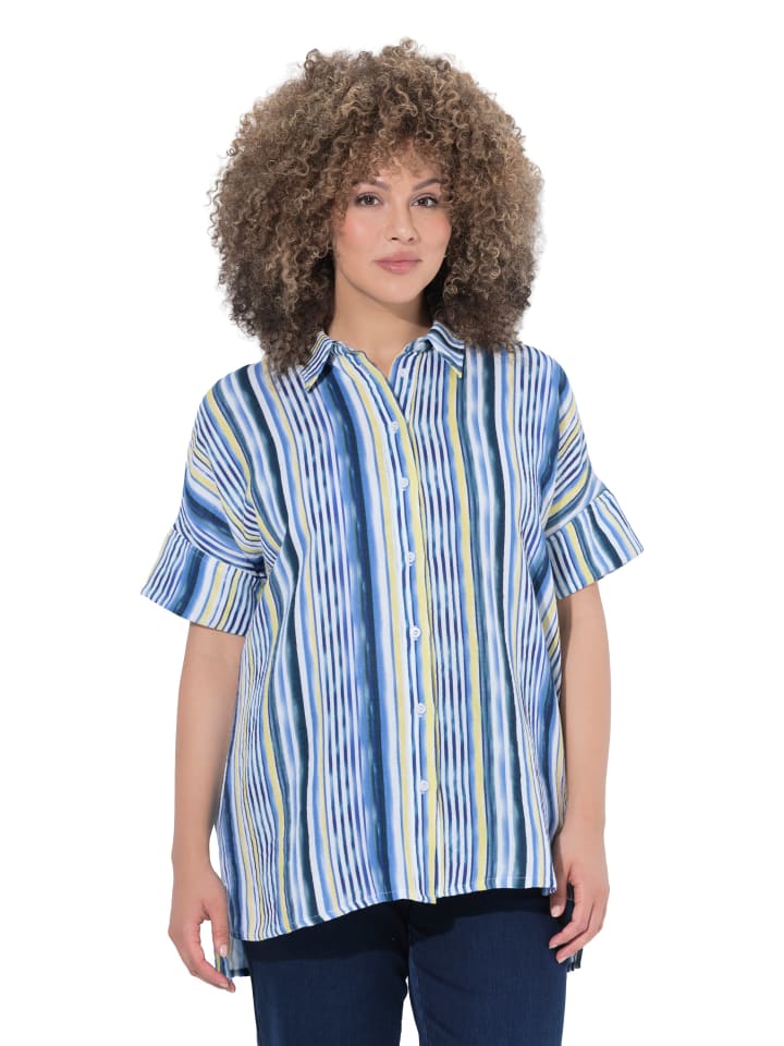 Bluse in blau