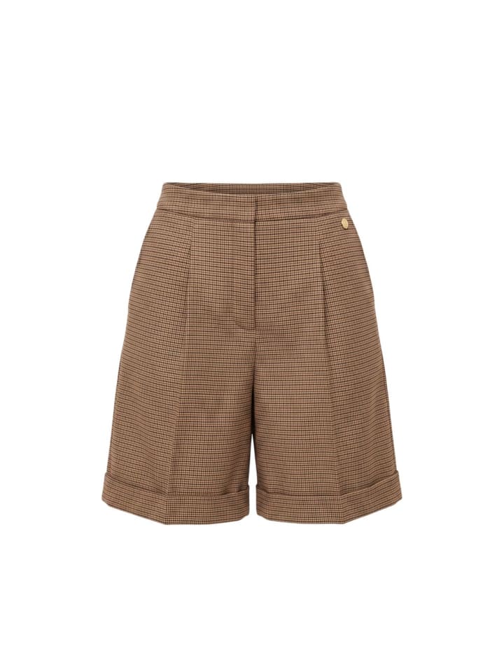 Braun Viskose Damen Shorts