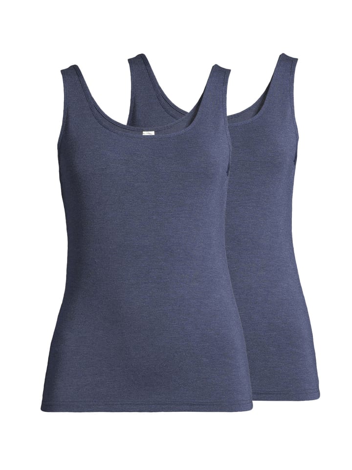 Unterhemd / Top Light & Easy in Denim melange