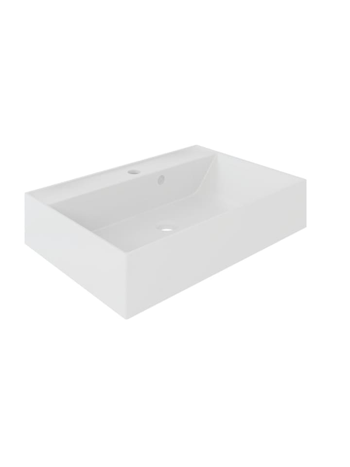 Waschbecken Wasch Weiß 60 x 42 cm