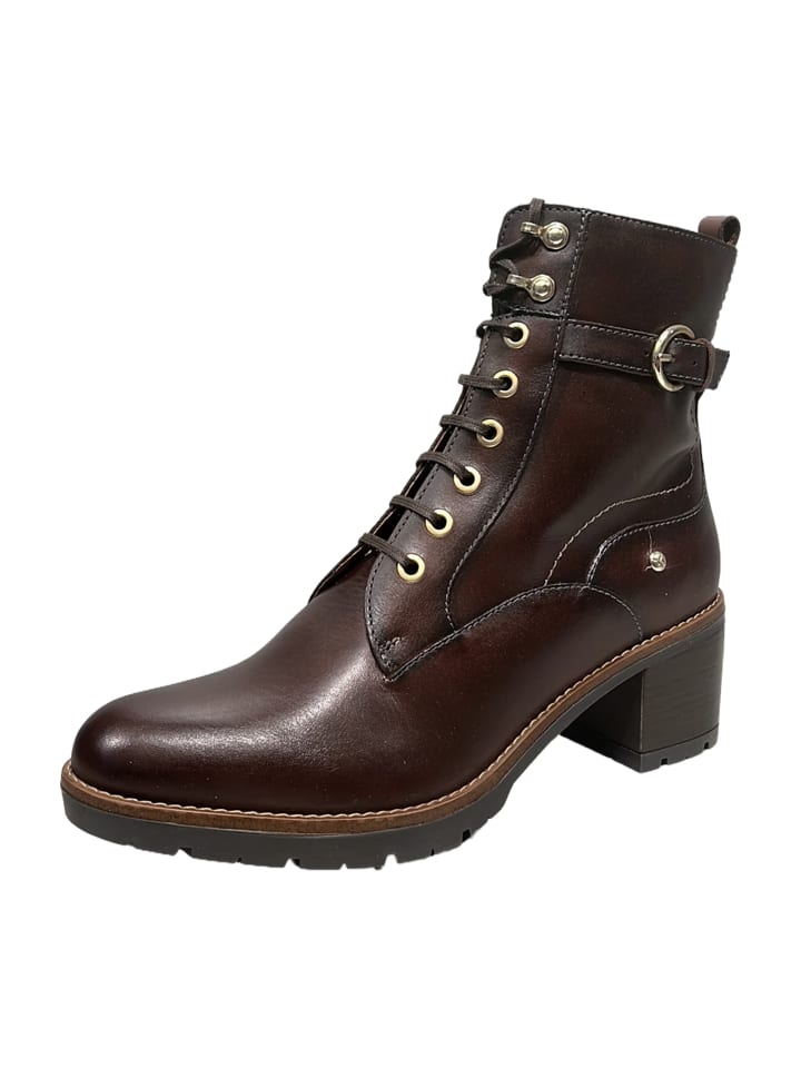 Schnürstiefeletten in Braun