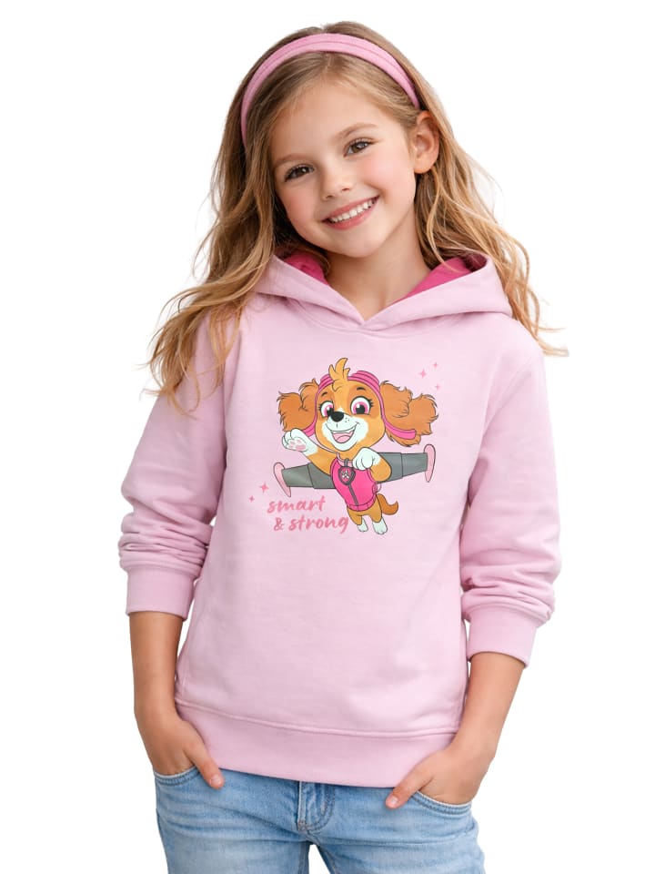 Paw Patrol Hoodie Skye smart & strong Kapuzenpullover Sweatshirt in rosa