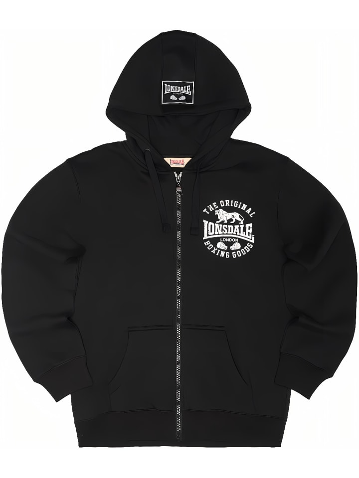 Hoodie "Seghill" in Schwarz