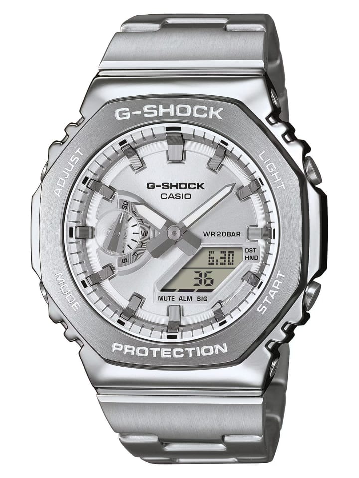 G-Shock G-Steel Herrenuhr Silberfarben