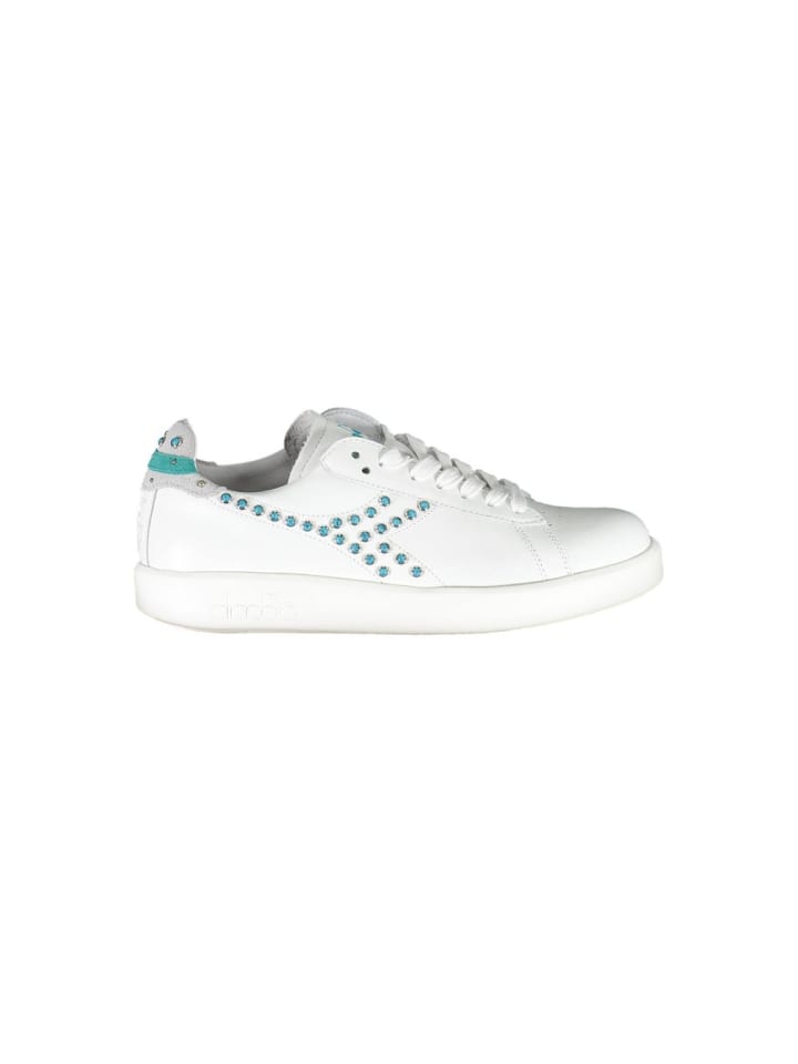 Weiß Leder Damen Sneaker