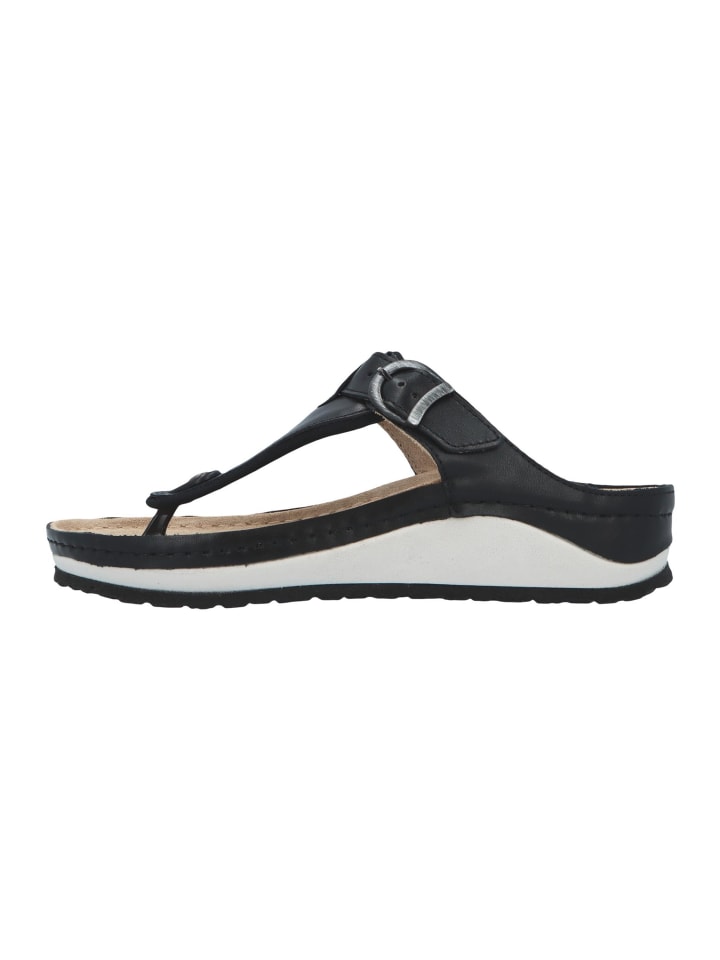 Zehenstegsandalen Mila in Schwarz