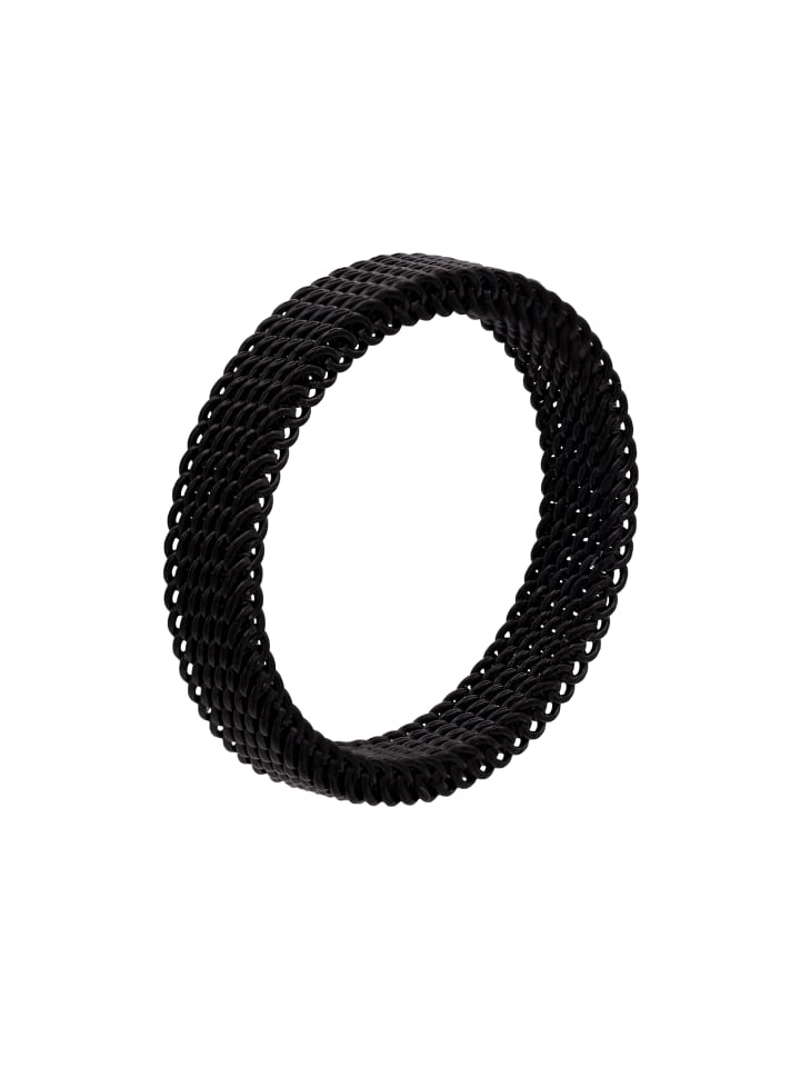 elastischer Mesh-Ring Timon schwarz farben in schwarz