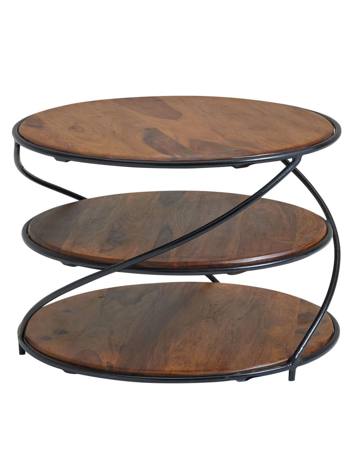 Couchtisch in Braun / Sheesham / 58x58x40