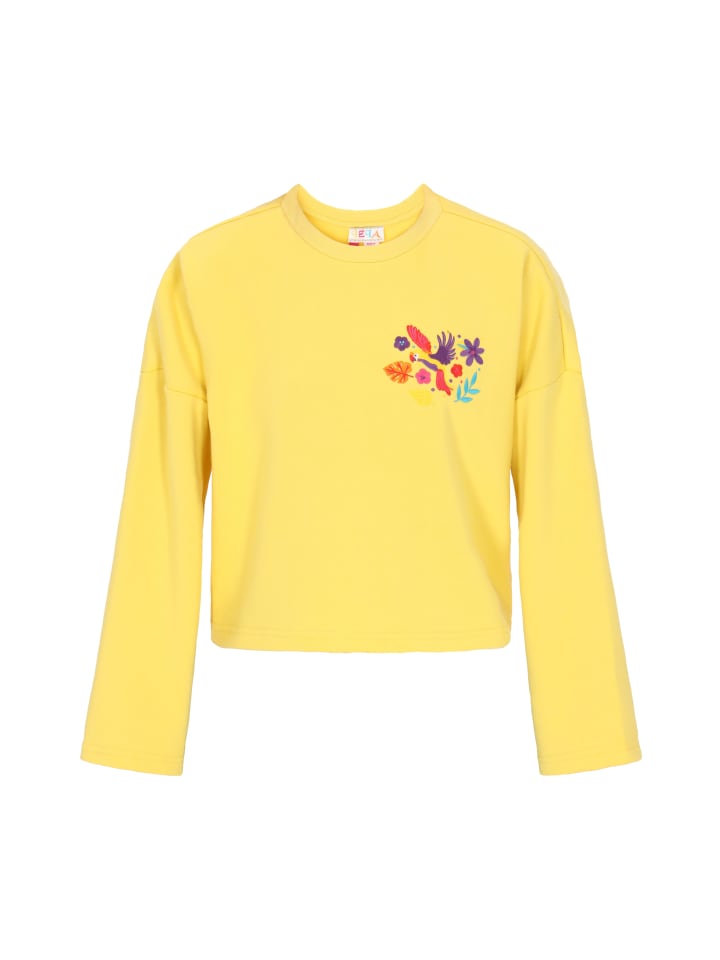 Women Sweatshirt in yellow
