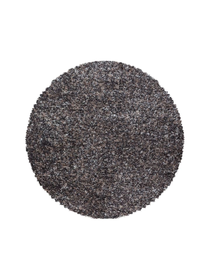 Hochflor Teppich Enrico in Taupe