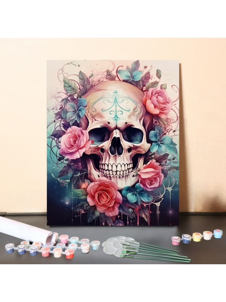 DIY Malen nach Zahlen Set-"Seelenblüte"