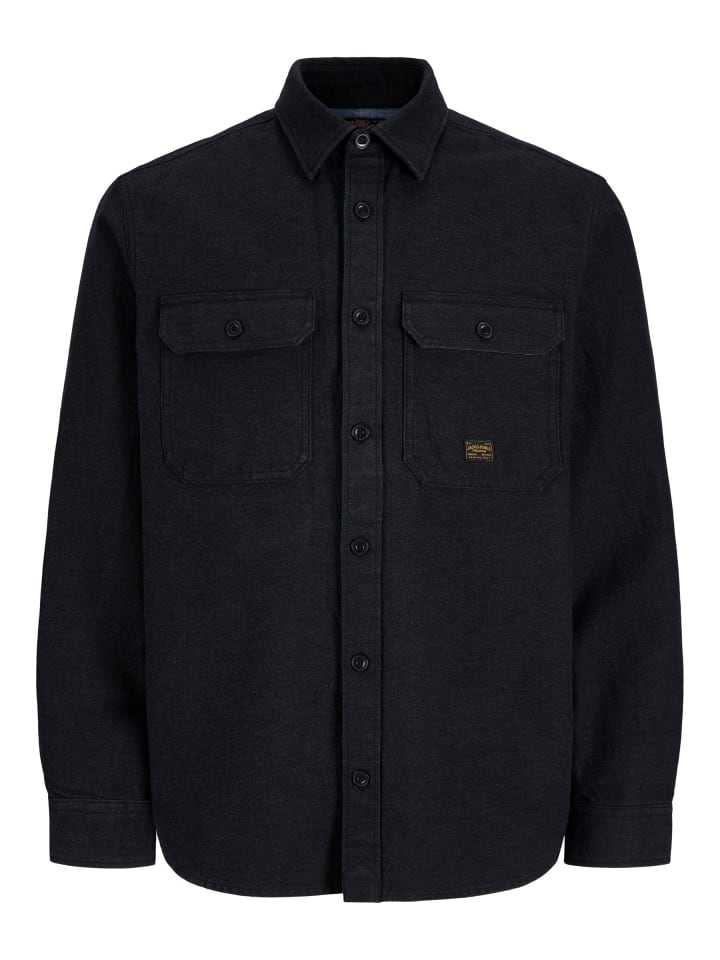 Overshirt in Dark Grey Melange