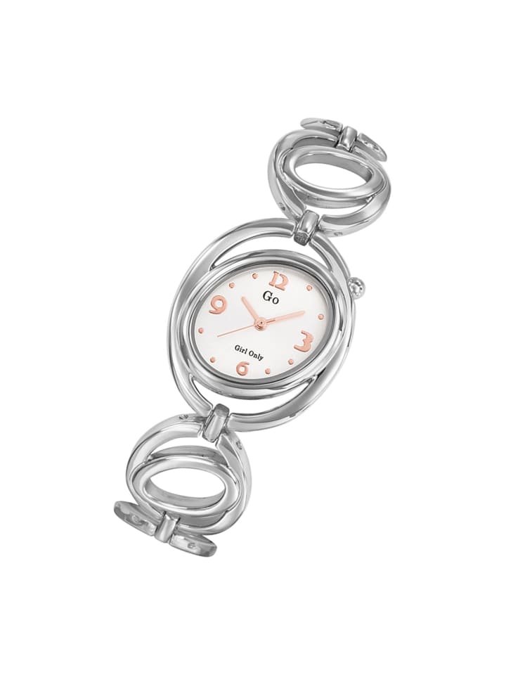 Analog-Armbanduhr Girl Only GO silber klein (ca. 30mm)