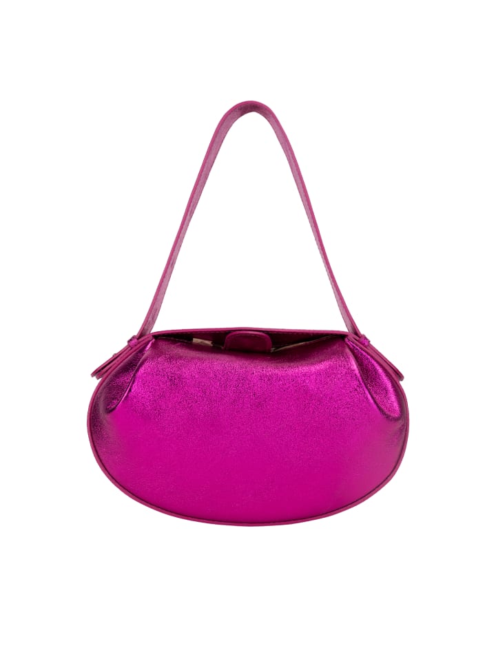 Damen Handtasche in Laminat Fuchsia