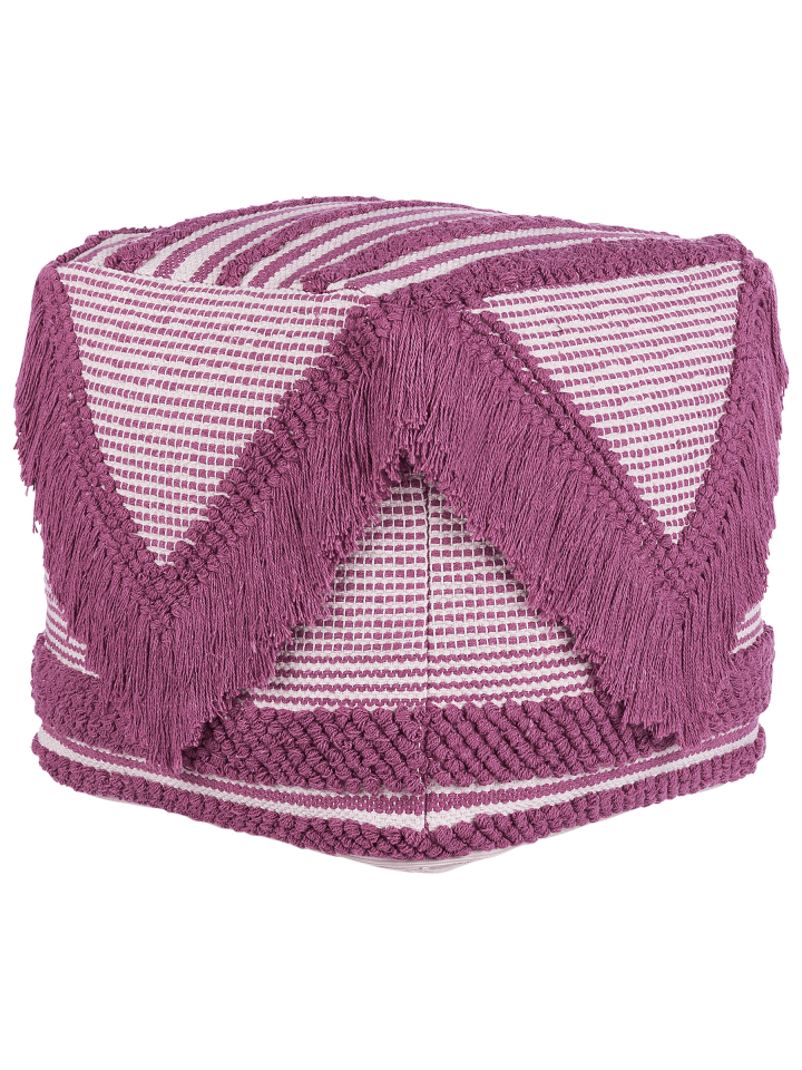 Pouf KOCHI in Rosa - (W) 40 x (H) 40 x (L) 40 cm