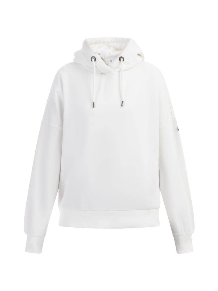 Damen Oversized Kapuzenpullover in Wollweiss