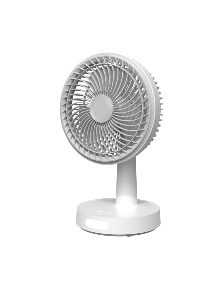 Platinet Schreibtischlüfter 9W Akku LED Nachtlicht in Weiß