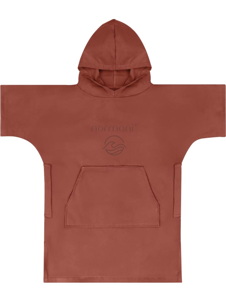 Kinder Mikrofaser Badeponcho Luquillo in Rot