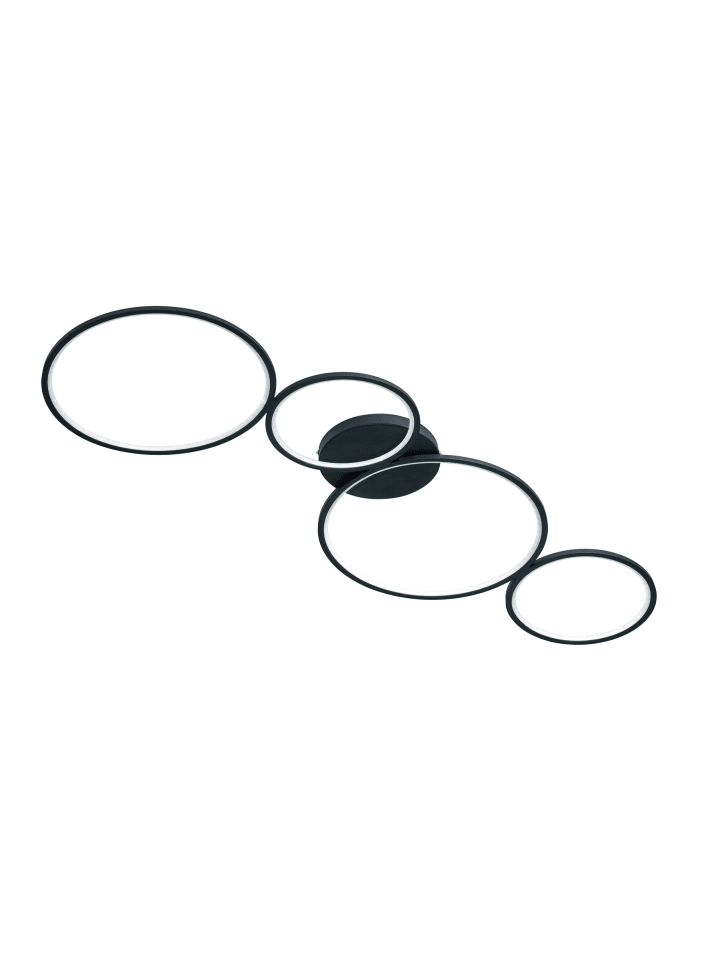 Deckenleuchte RONDO in schwarz matt