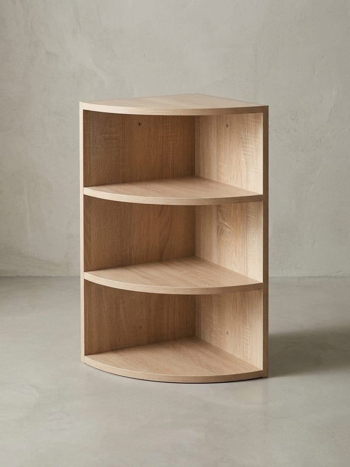 Eckregal 30x60x30 cm WL5.842 Holz Wandregal Eck Hängeregal, in Sonoma