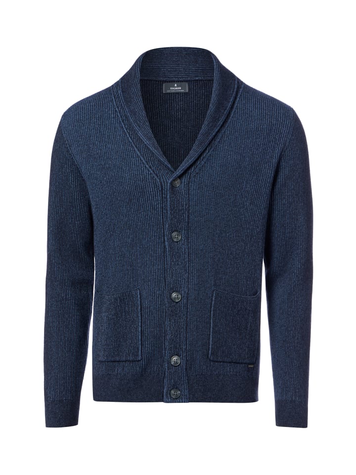 Strickjacke in indigo - 0002