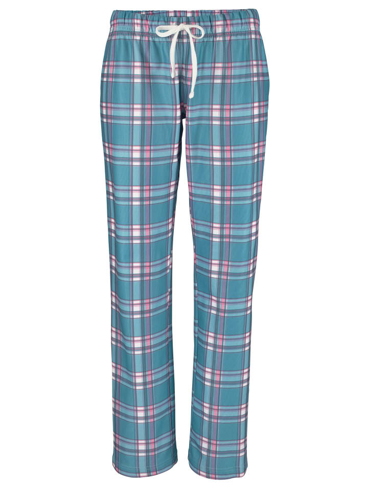 Pyjama in ecru-türkis