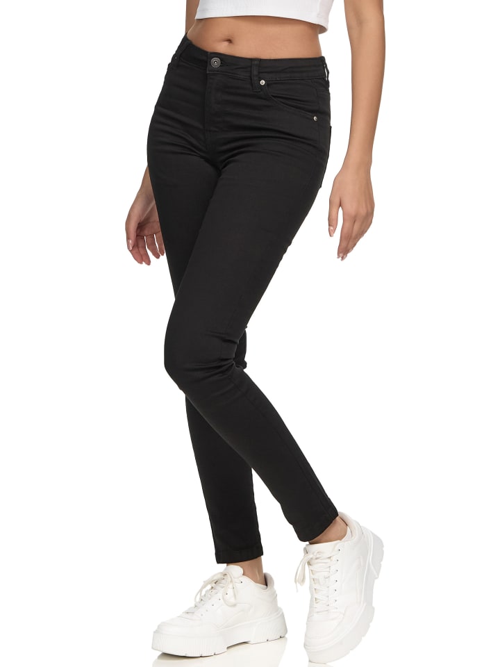 Skinny-Fit Jeans Tori in Schwarz